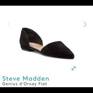 Steve Madden “Genius D’Orsay” black flats size 7.5